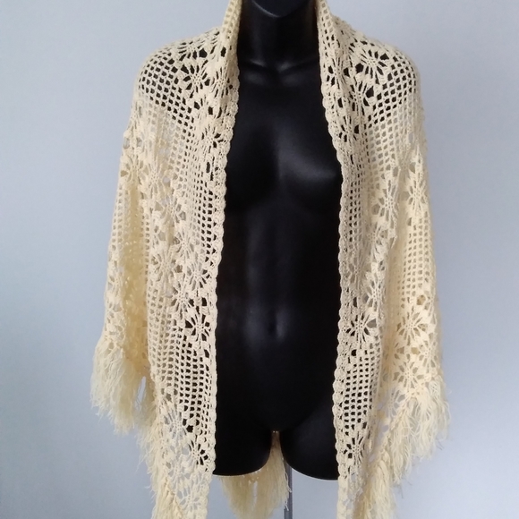 Handcrafted Boho Crochet Wrap - Picture 3 of 8